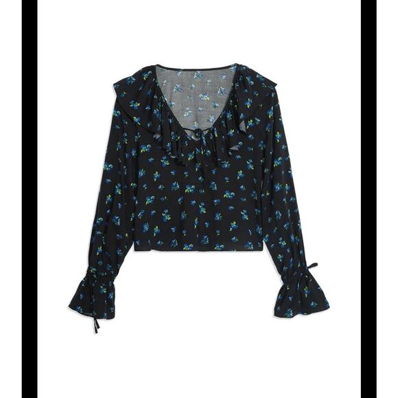 Nwt We wore what Ruffle top sz L - Picture 2 of 2